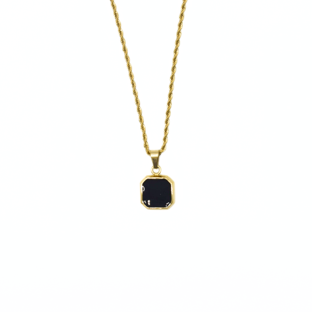 Onyx Pendant Necklace