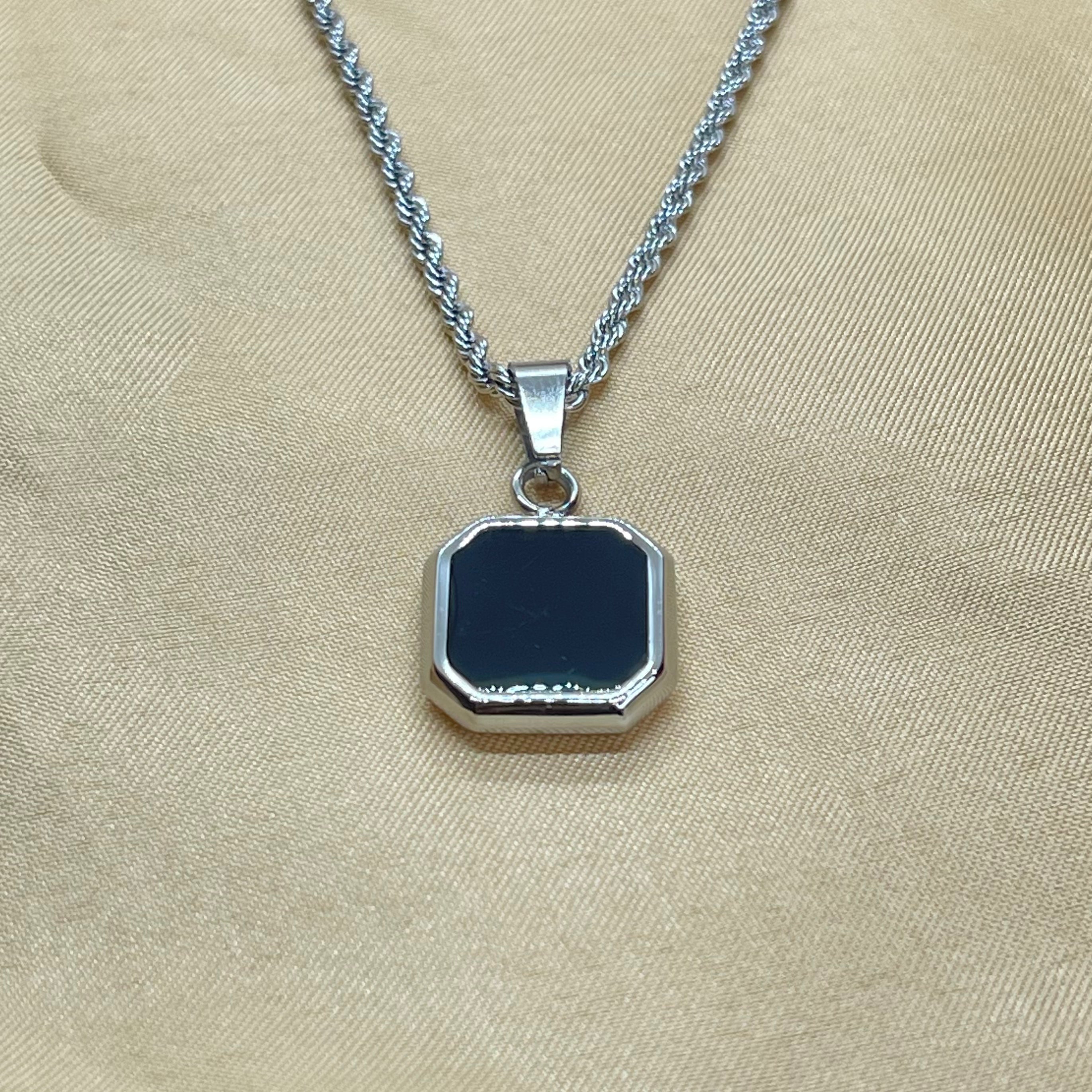 Onyx Pendant Necklace