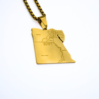 Egypt Map Necklace