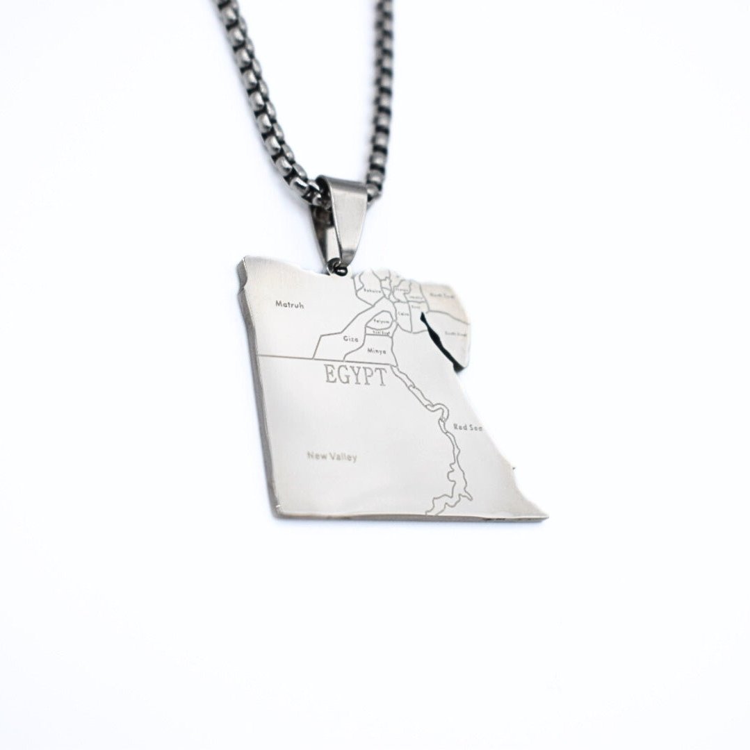 Egypt Map Necklace