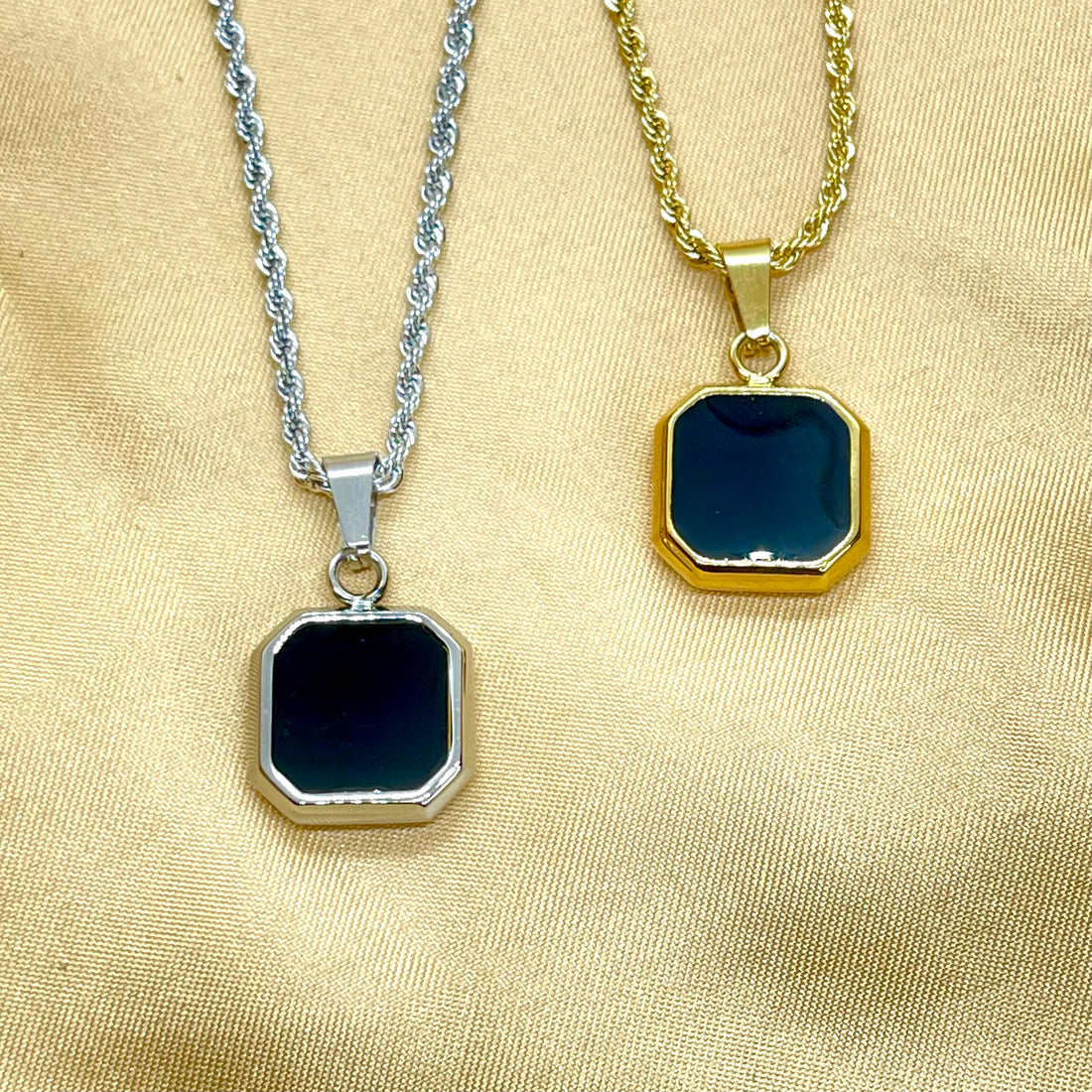 Onyx Pendant Necklace