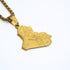 Iraq Map Necklace