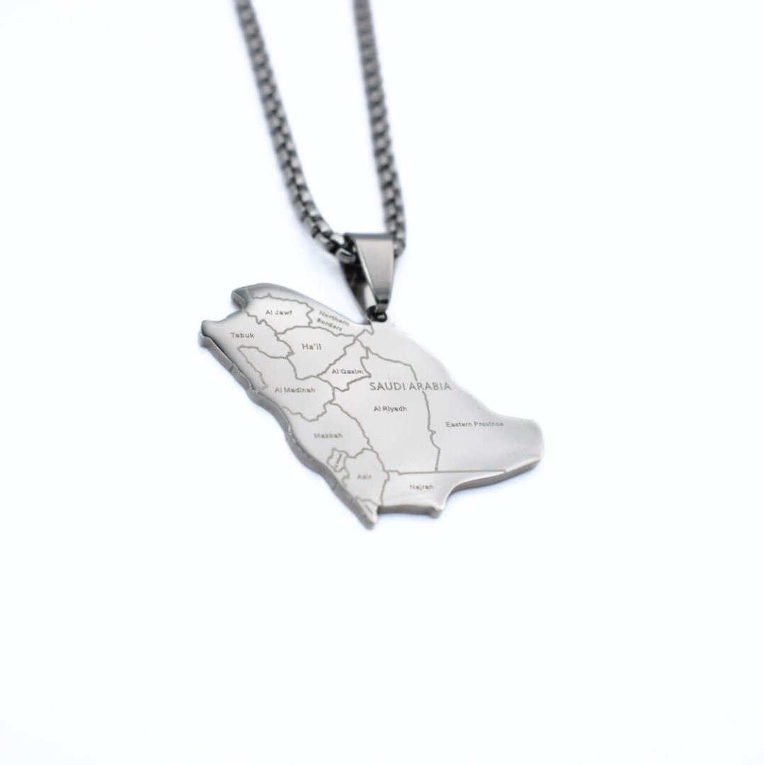 Saudi Arabia Map Necklace