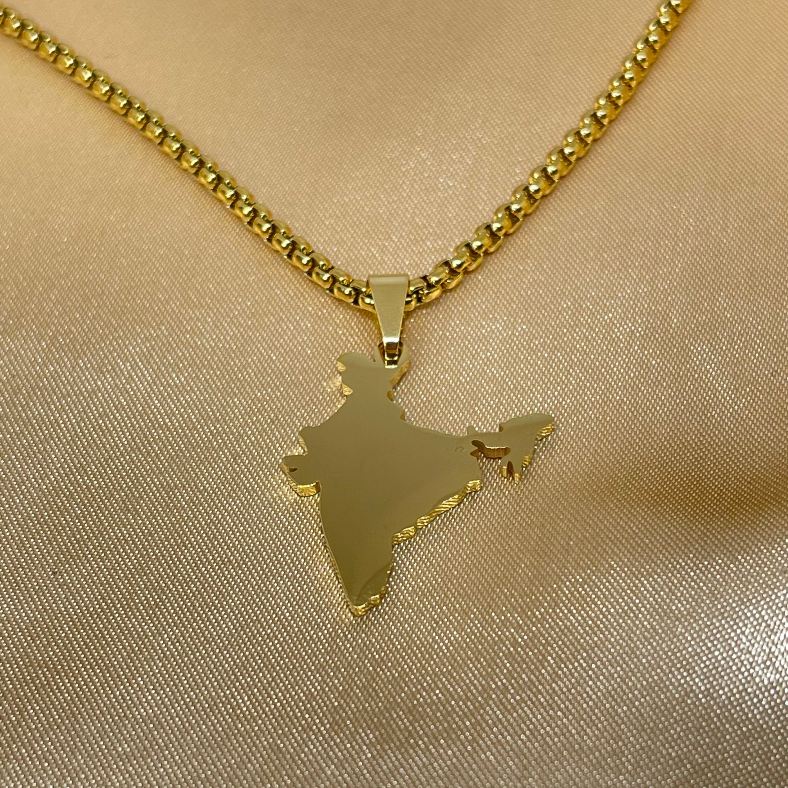 India Map Necklace