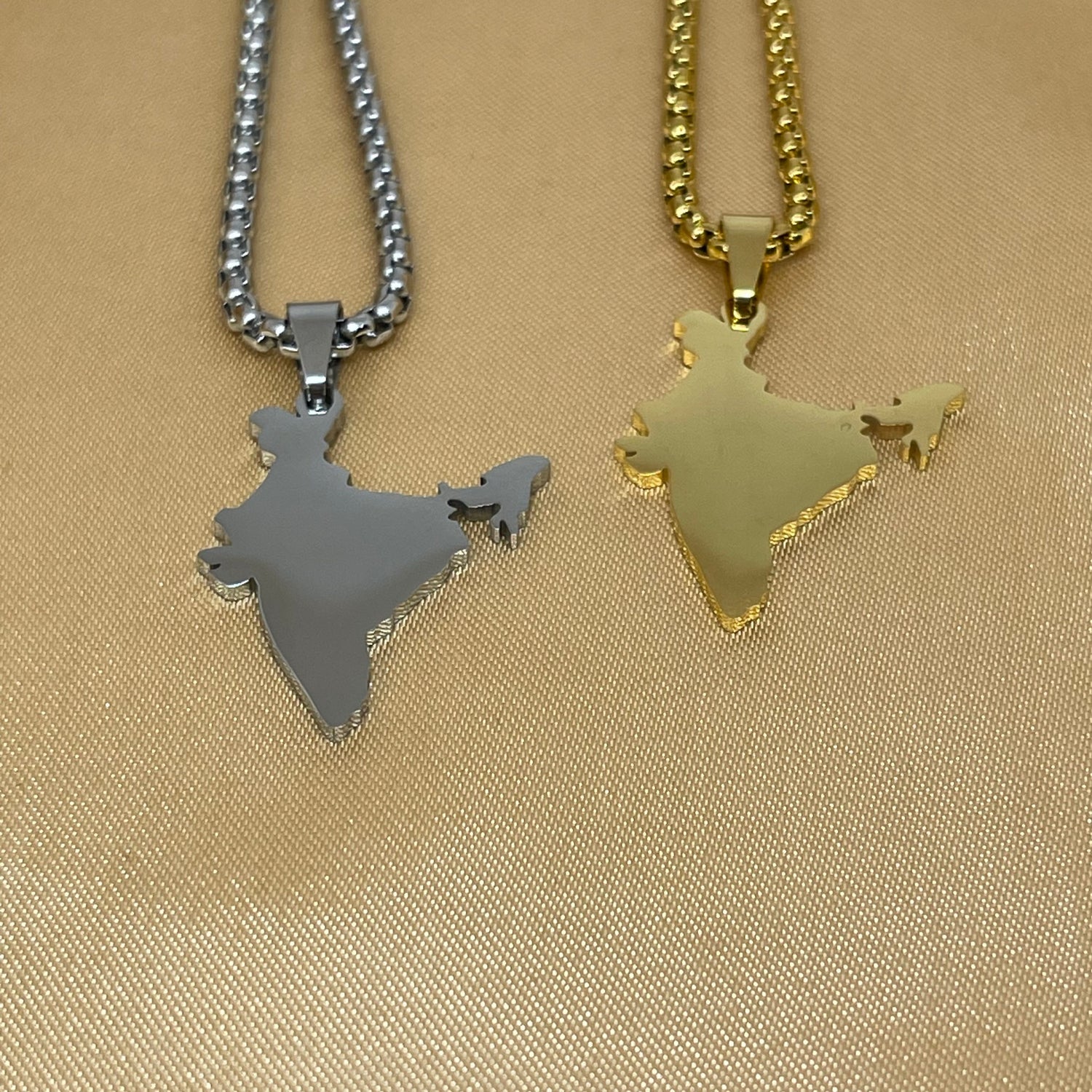 India Map Necklace